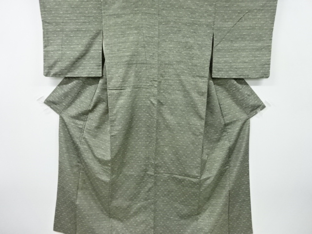 アンティーク　琉球絣柄織り出し手織り紬着物